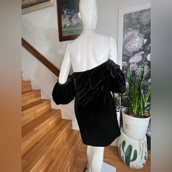 Anthropologie x Ronny Kobo Corin Velvet Dress/ size 10 - Picture 7 of 10